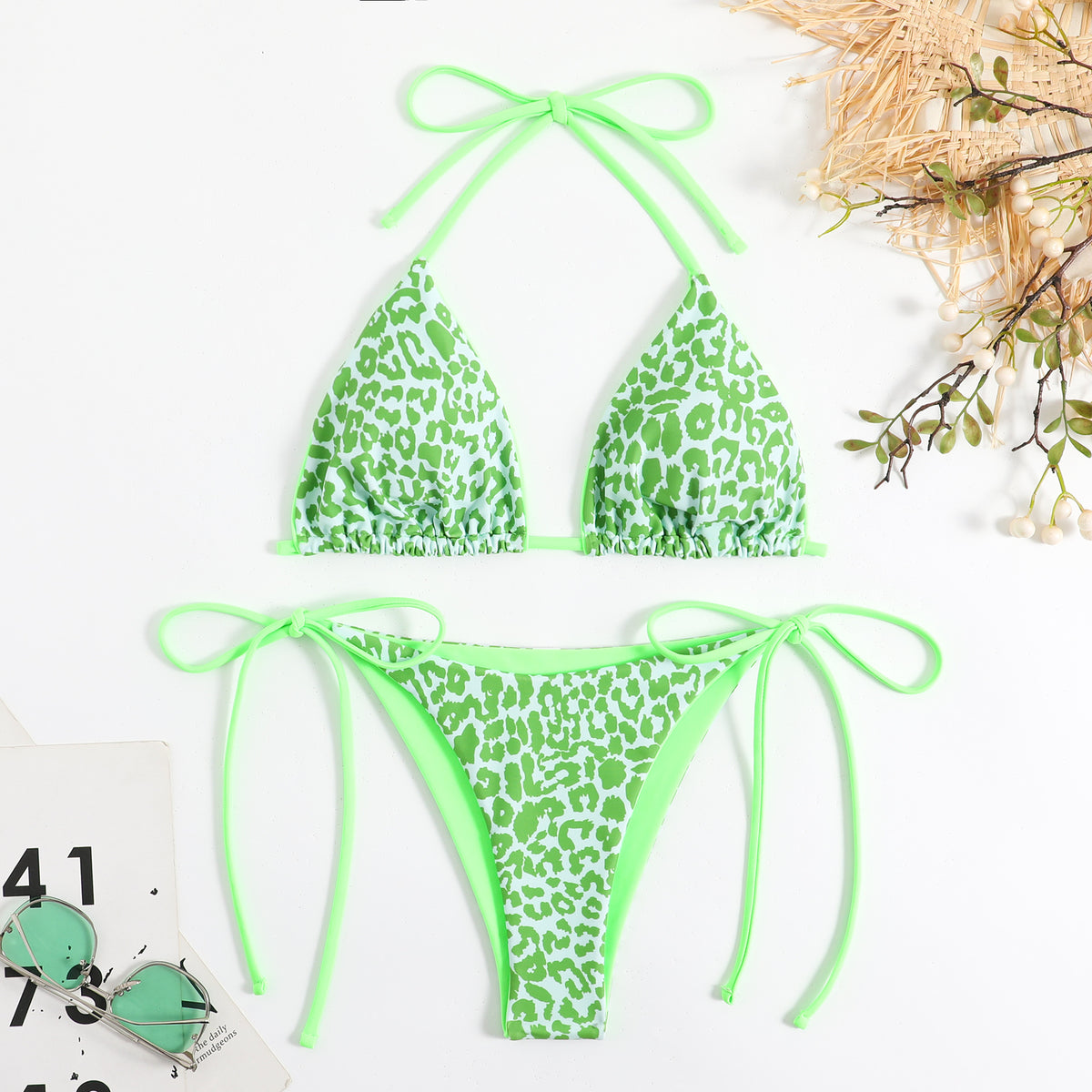 Elegant lace-up lace and nylon bras - image 2