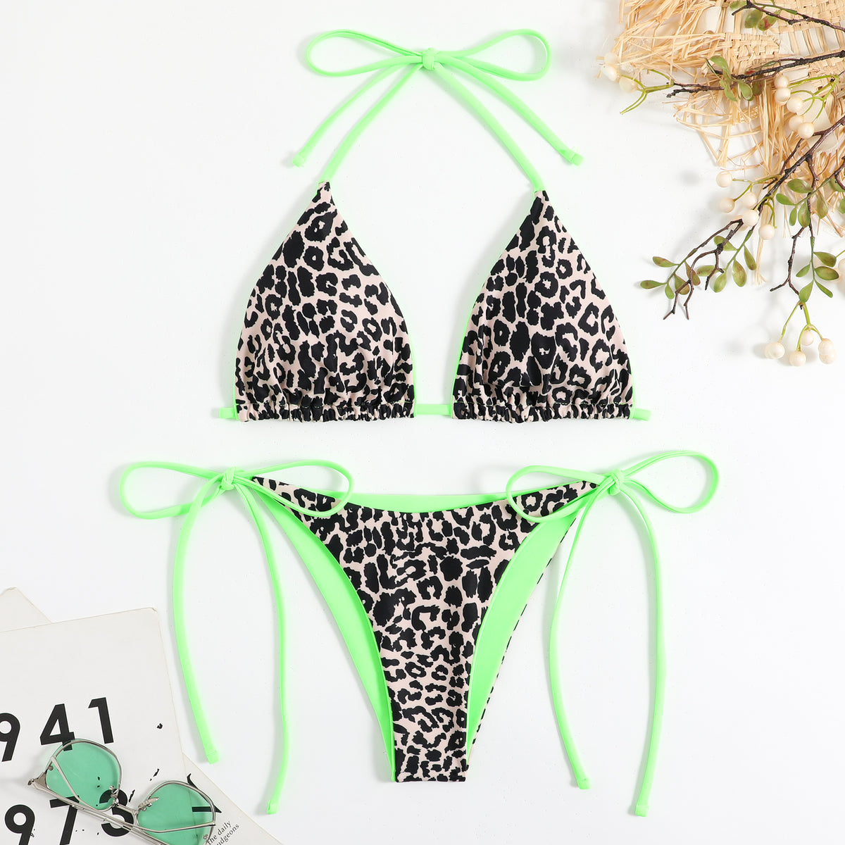 Elegant lace-up lace and nylon bras - image 4