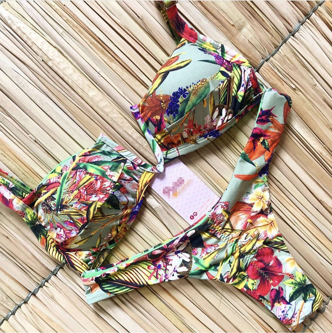 Cotton nylon lingerie bikini sets - image 5