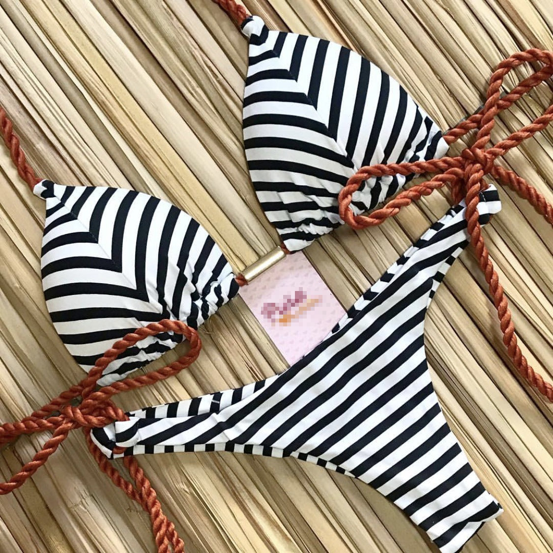 Cotton nylon lingerie bikini sets - image 7