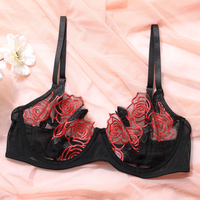 Embroidered mesh and polyester lingerie sets - image 2