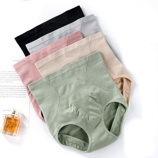 High-waisted cotton and nylon lingerie briefs - image 1