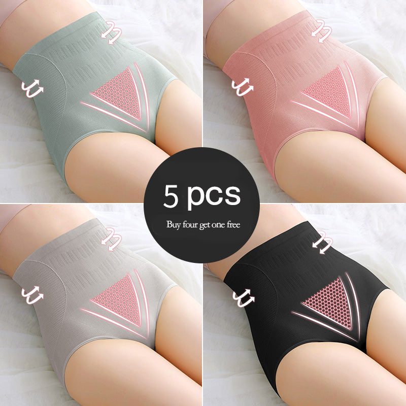 High-waisted cotton and nylon lingerie briefs - image 3