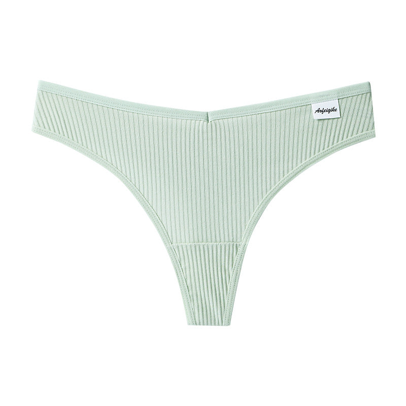 Low-waisted seamless breathable cotton lingerie briefs - image 2