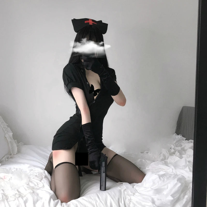 Nurse Polyester Lingerie Skirt Sets product image