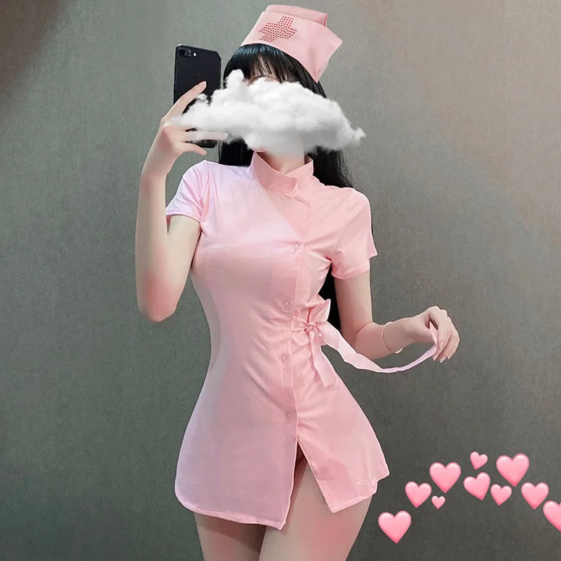 Nurse Polyester Lingerie Skirt Sets product image