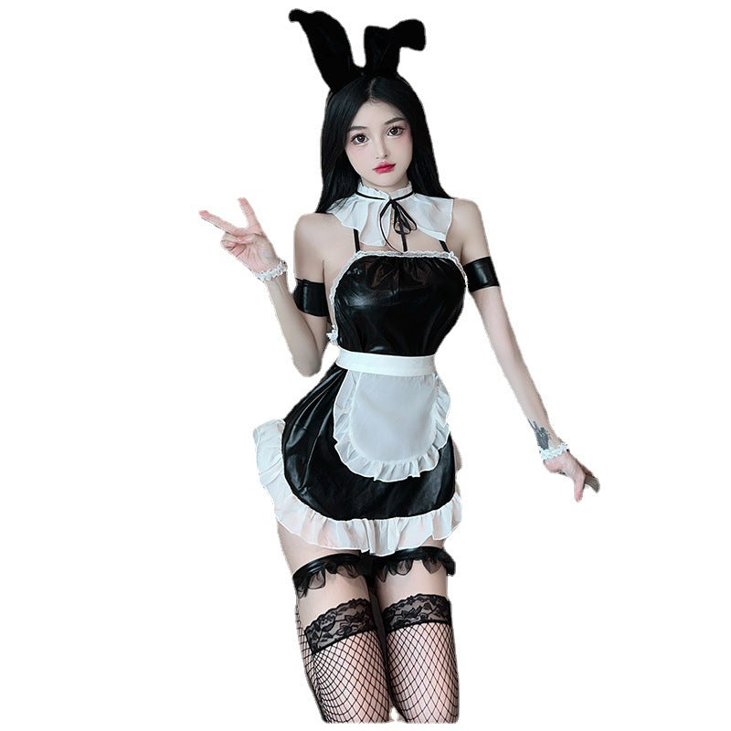 Backless Uniform Polyester Lingerie Skirt Sets product image