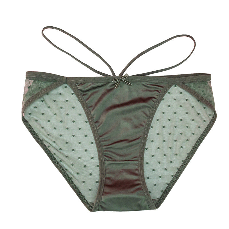 Low-waisted seamless breathable lace lingerie briefs - image 3