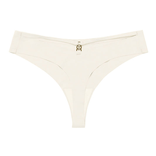 Low-waisted seamless breathable silk lingerie bodysuits - image 1