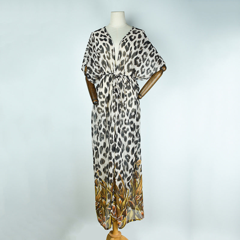 Stylish polyester and chiffon bikini sets