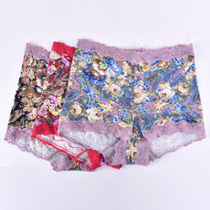 Seamless breathable lace and cotton lingerie briefs - image 4