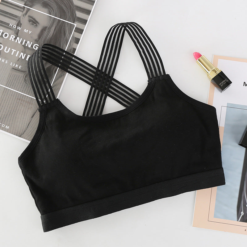 Cotton and spandex bras