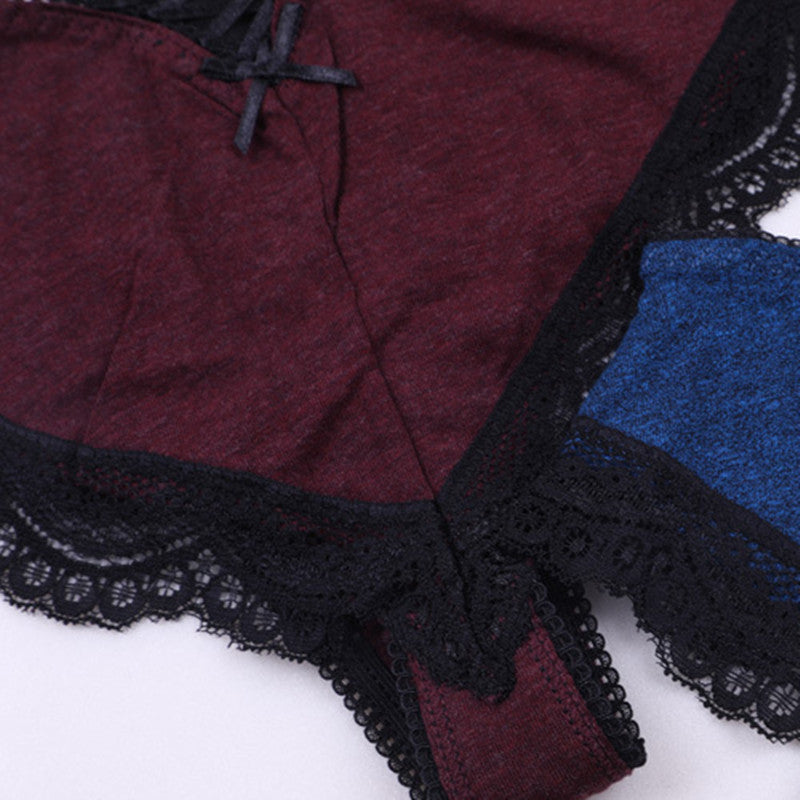 Elegant feminine cotton lingerie briefs - image 2