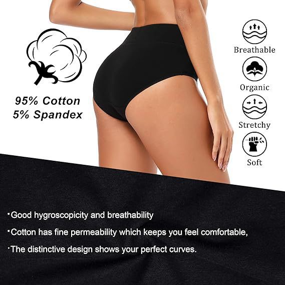 Plus-size high-waisted seamless shaping cotton briefs - image 2