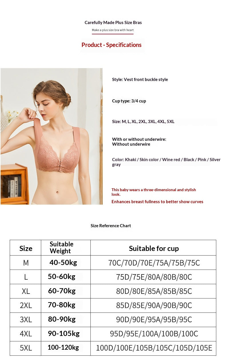 Push-up seamless breathable crotchless lace bras - image 4
