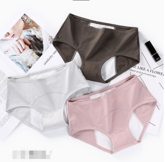 High-waisted breathable cotton lingerie briefs - image 1