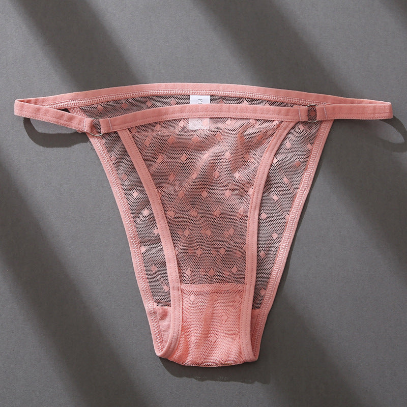 Elegant lace and cotton lingerie briefs