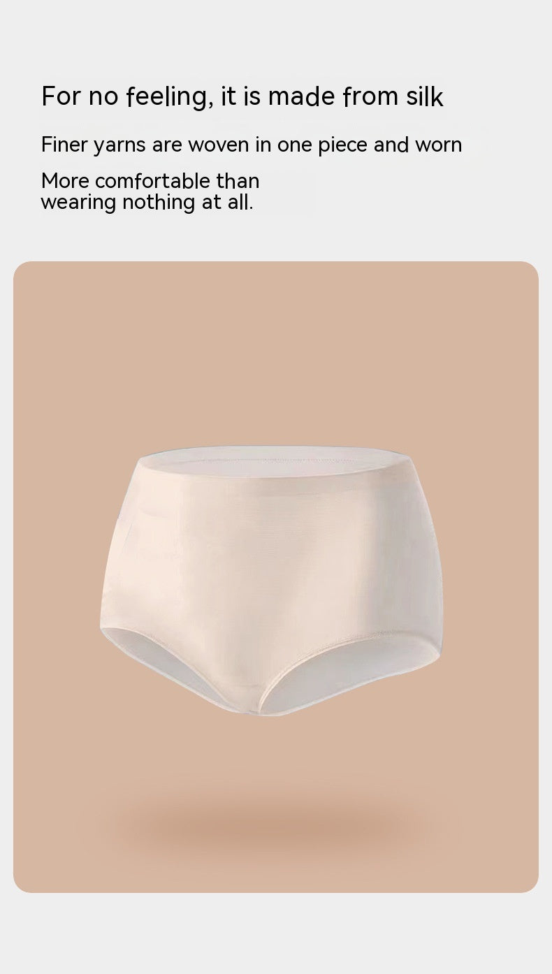 Seamless breathable silk and nylon lingerie briefs - image 2