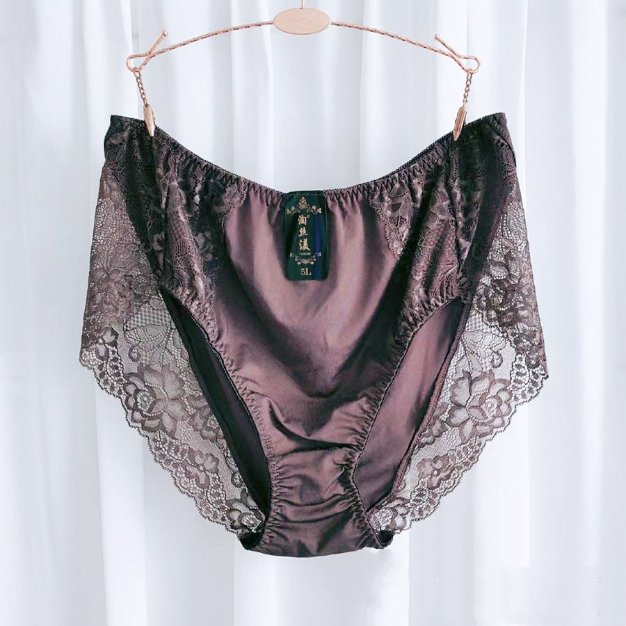 Elegant plus-size nylon lingerie briefs - image 1