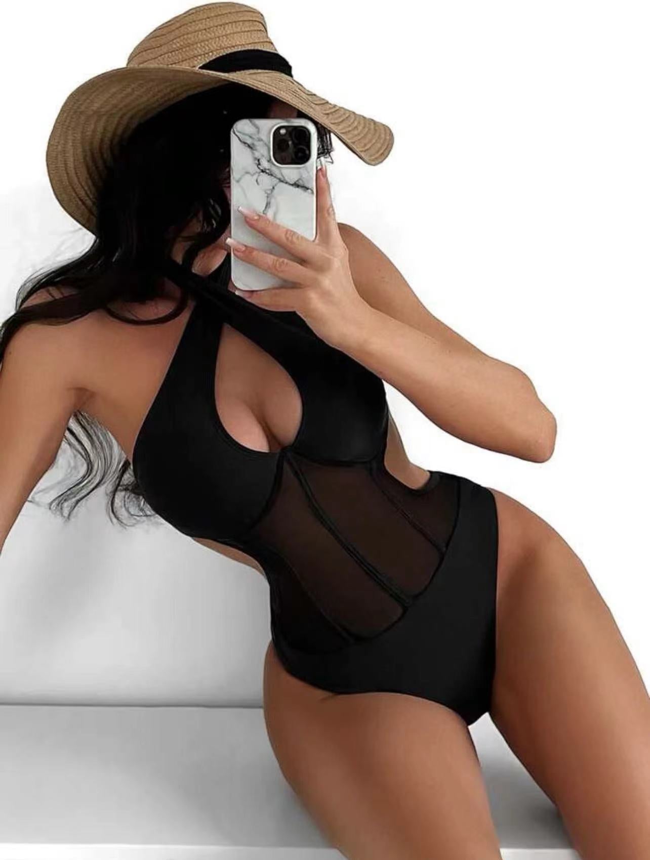 Elegant polyester and nylon lingerie bodysuits - image 1