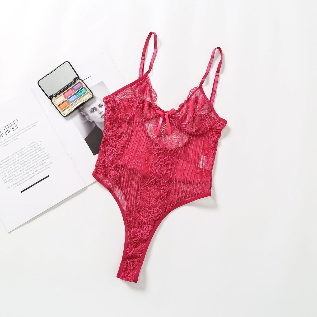Lace and polyester nightwear sets - image 3