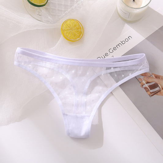 Elegant breathable lace lingerie briefs - image 1