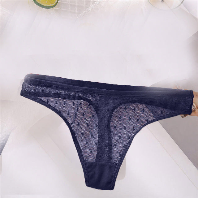 Elegant breathable lace lingerie briefs - image 3