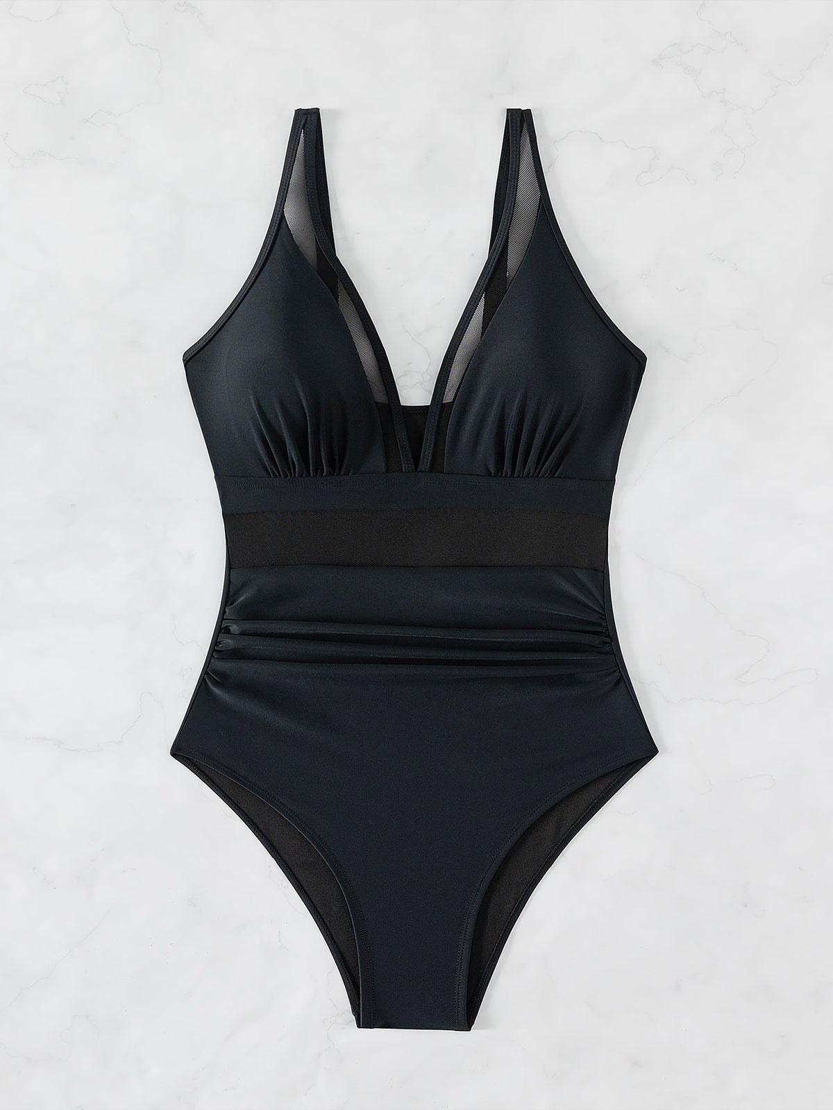 Halter one-piece mesh nylon lingerie bodysuit - product image 1