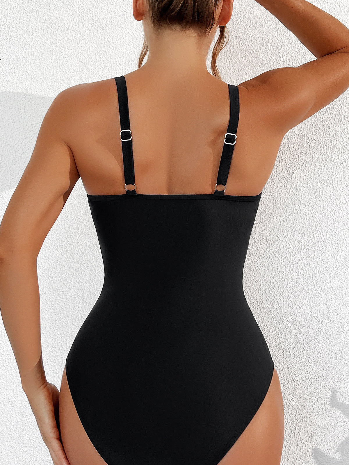 Halter one-piece mesh nylon lingerie bodysuit - product image 2