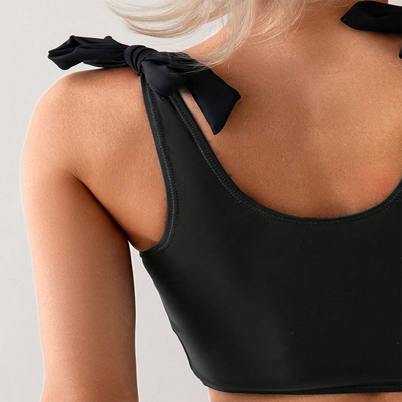 Stylish lace and polyester bikini sets - image 2