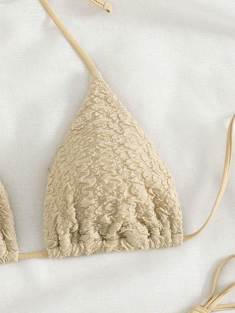High-waisted lace and polyester bikini sets - image 2