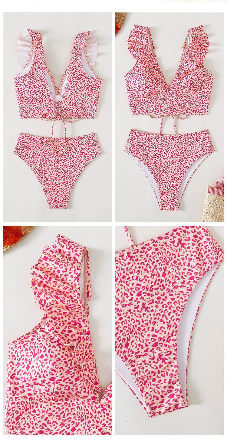 High-waisted nylon bikini sets - image 2