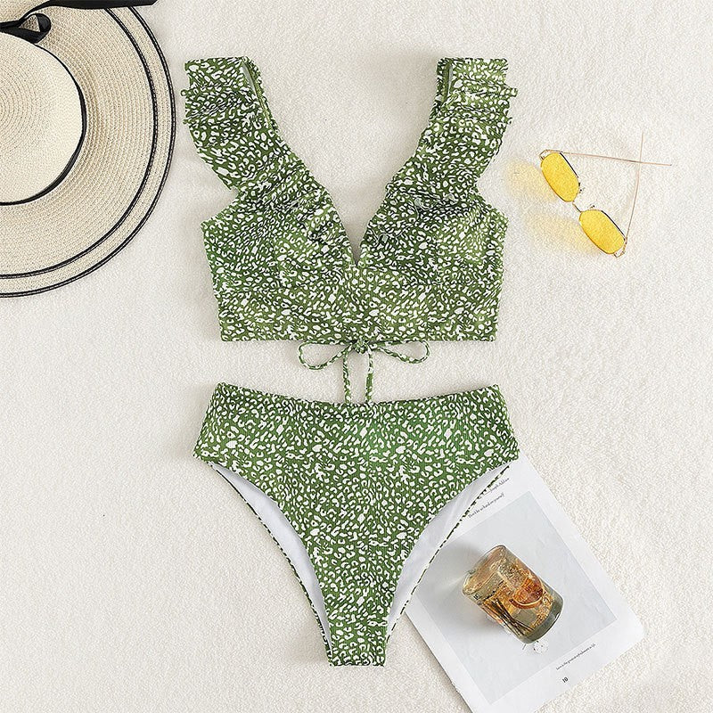 High-waisted nylon bikini sets - image 3