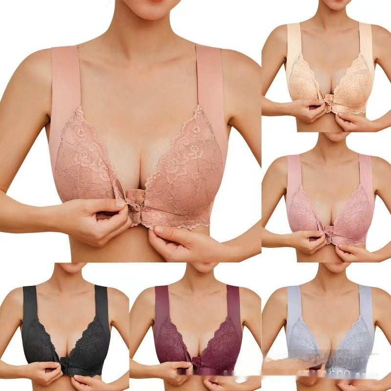 Seamless adjustable lace and cotton bras - image 2