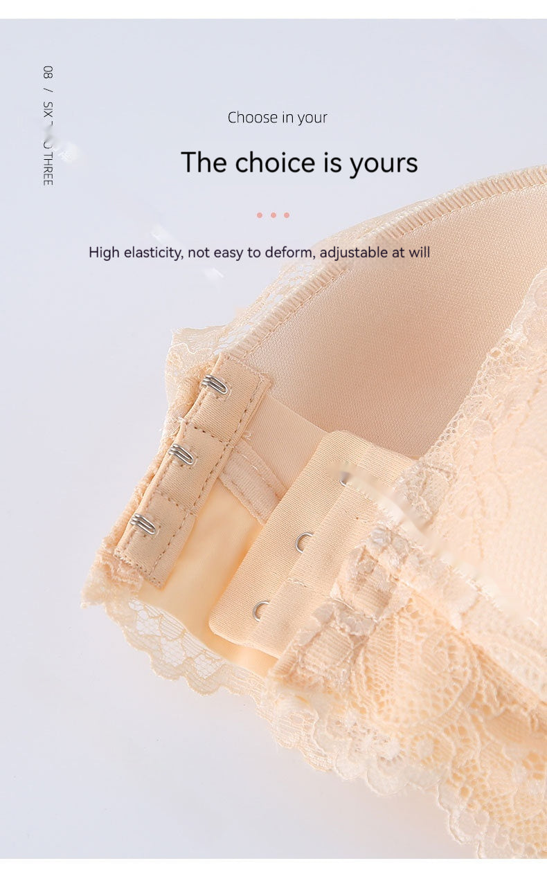 Seamless adjustable lace and cotton bras - image 4