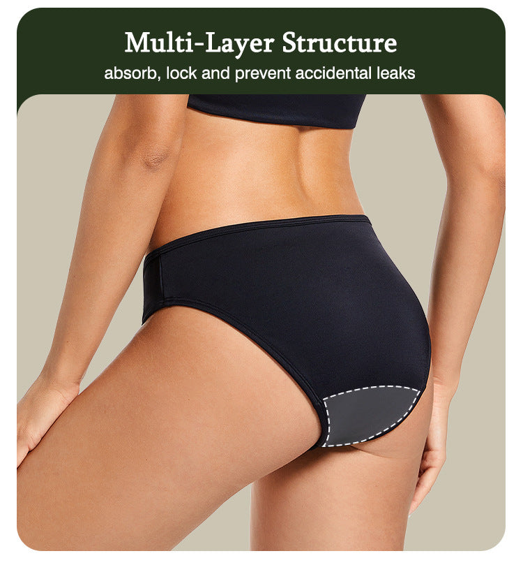 Elegant low-waisted nylon lingerie briefs - image 3