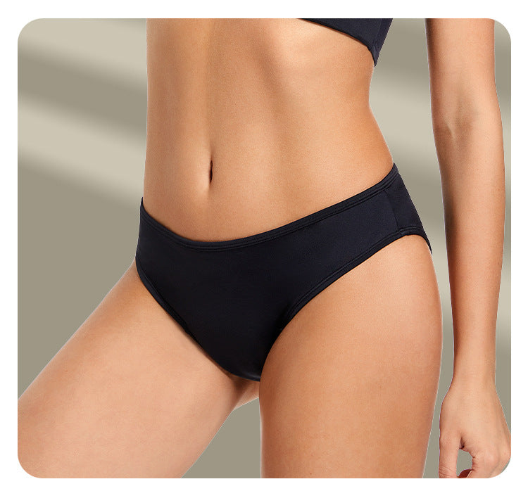 Elegant low-waisted nylon lingerie briefs - image 4
