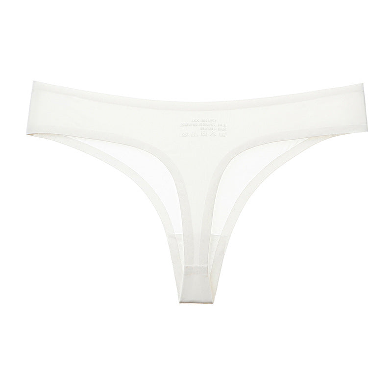 Seamless leopard silk and leather lingerie briefs - image 1