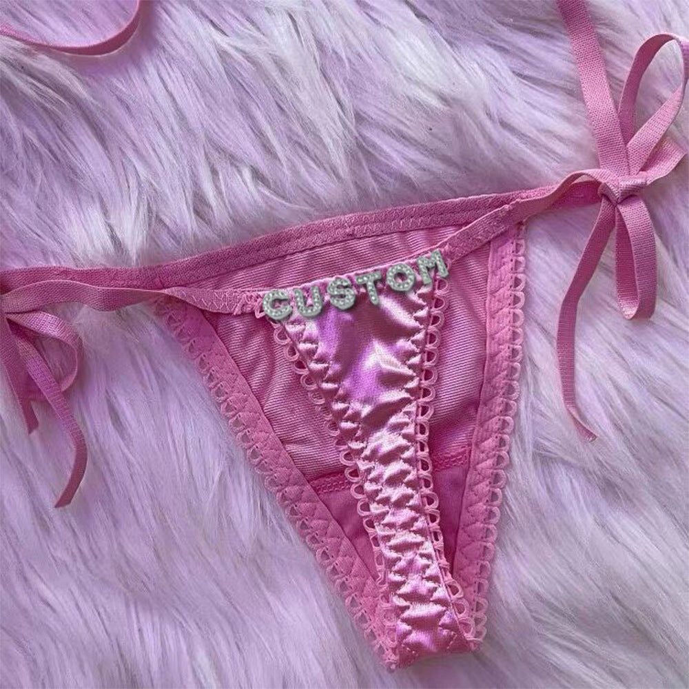 Low-waisted sheer lace and cotton lingerie briefs - image 3