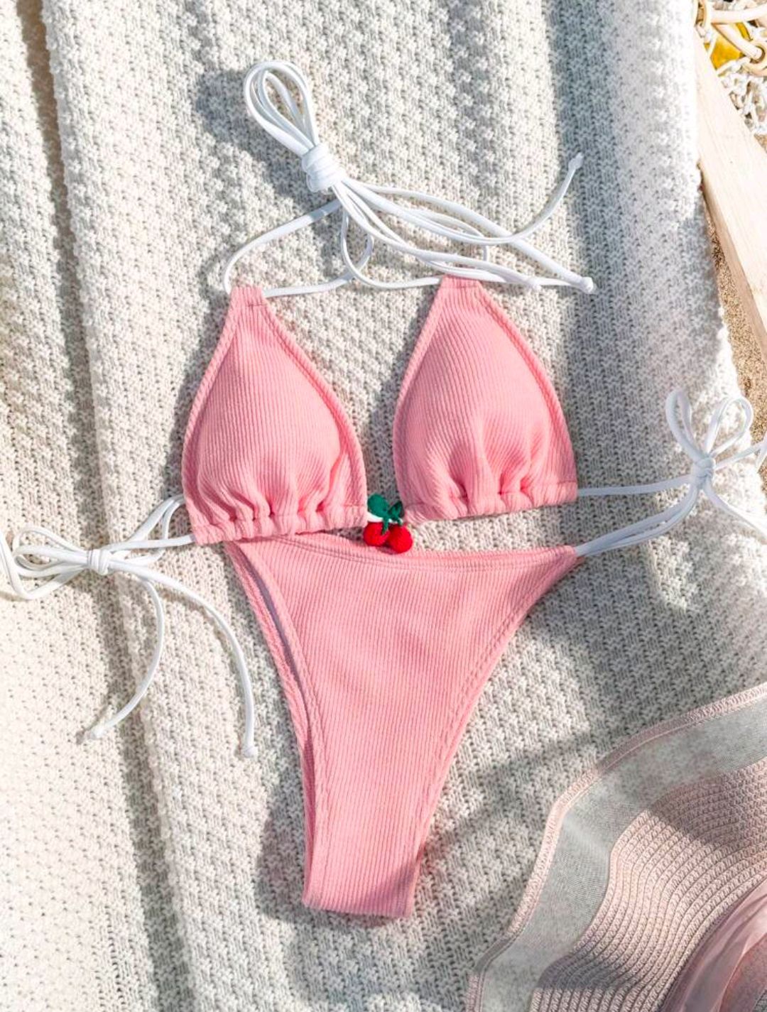 Backless polyester bikini sets - image 1