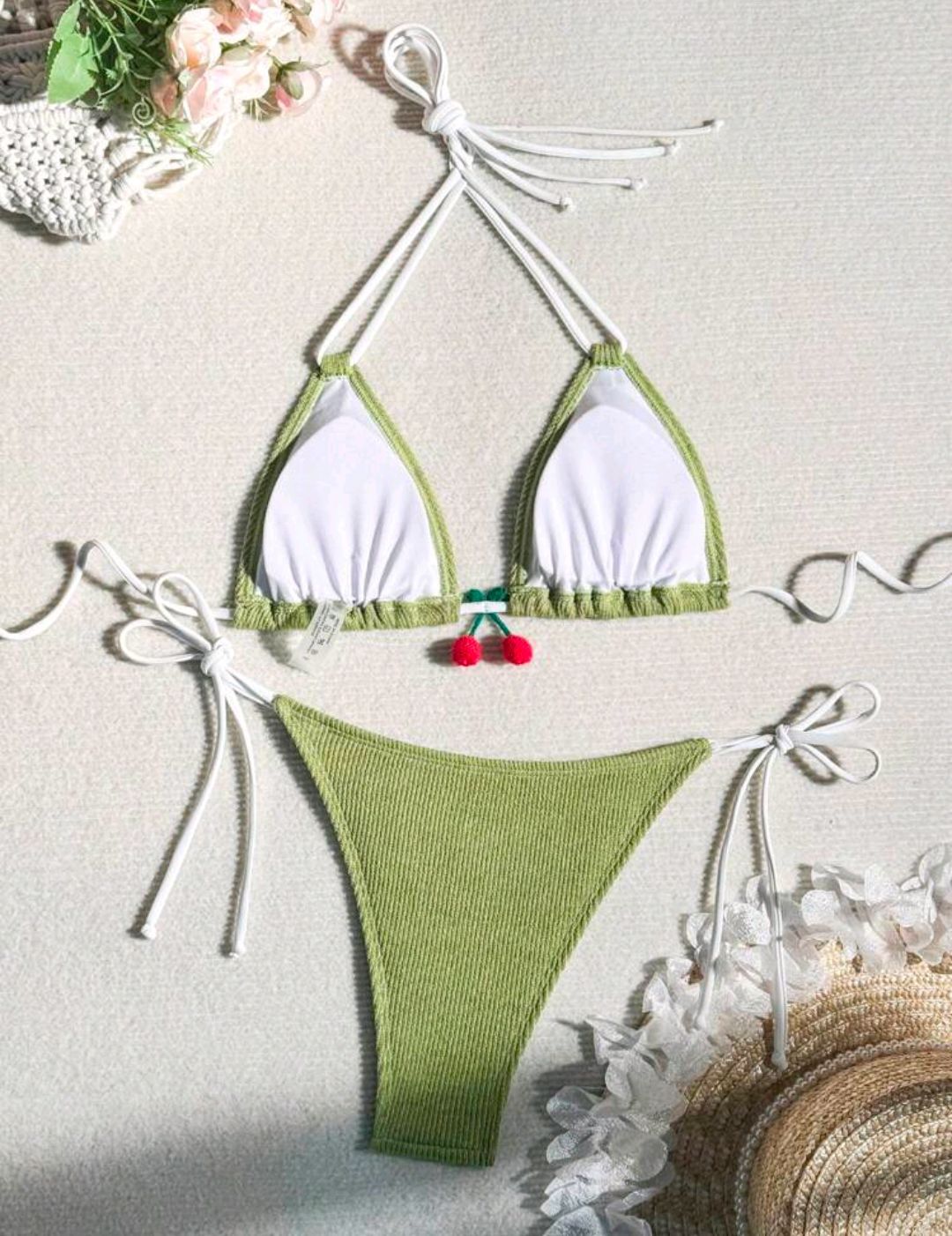 Backless polyester bikini sets - image 2