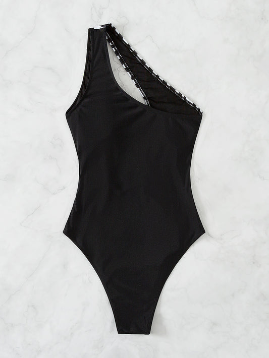 Black polyester lingerie bikini set - product image 1