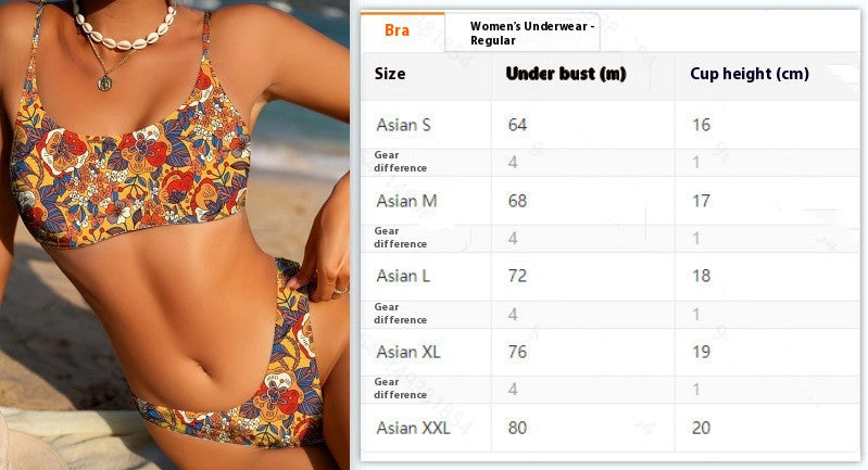 Floral polyester and spandex bikini sets - image 1