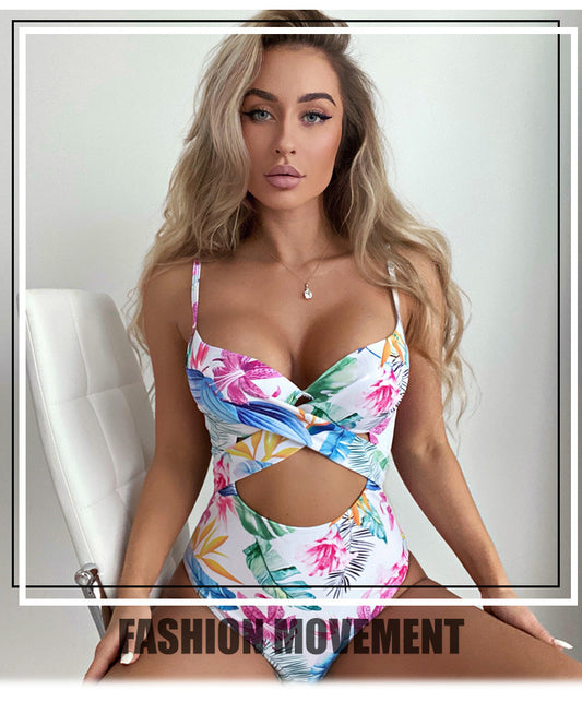 Stylish push-up polyester bikini sets - image 1