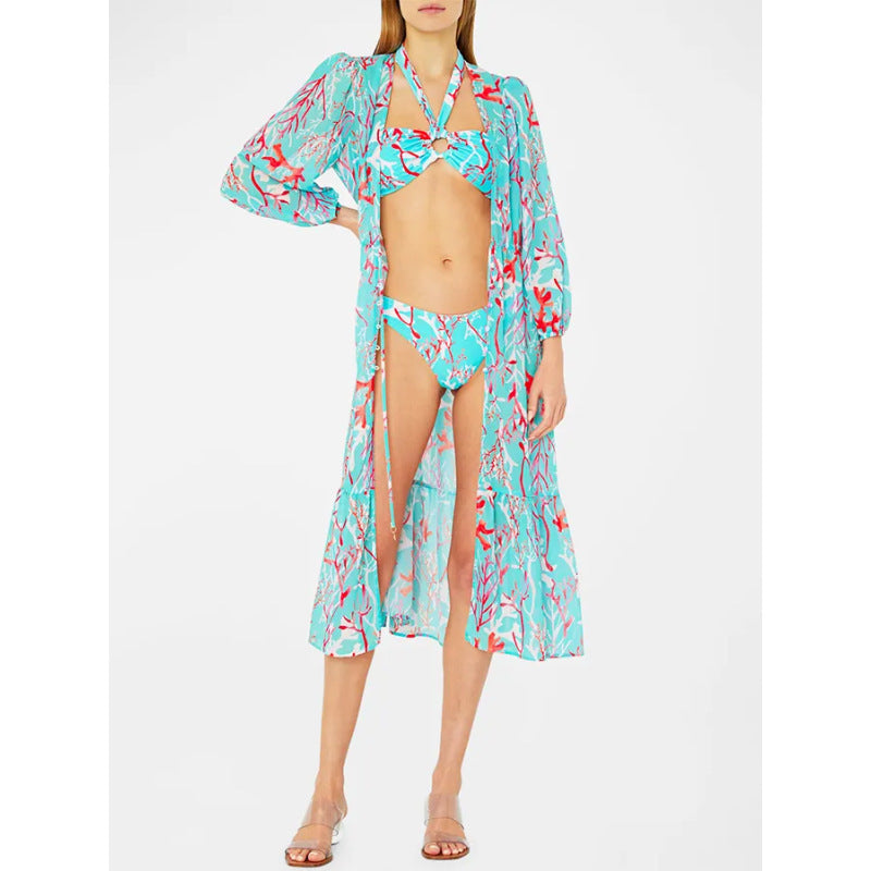 Floral polyester bikini sets - image 4