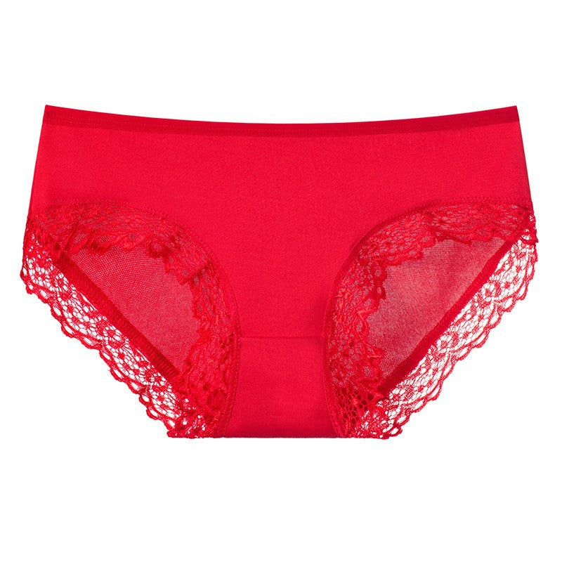 Low-waisted lace and silk lingerie briefs - image 3