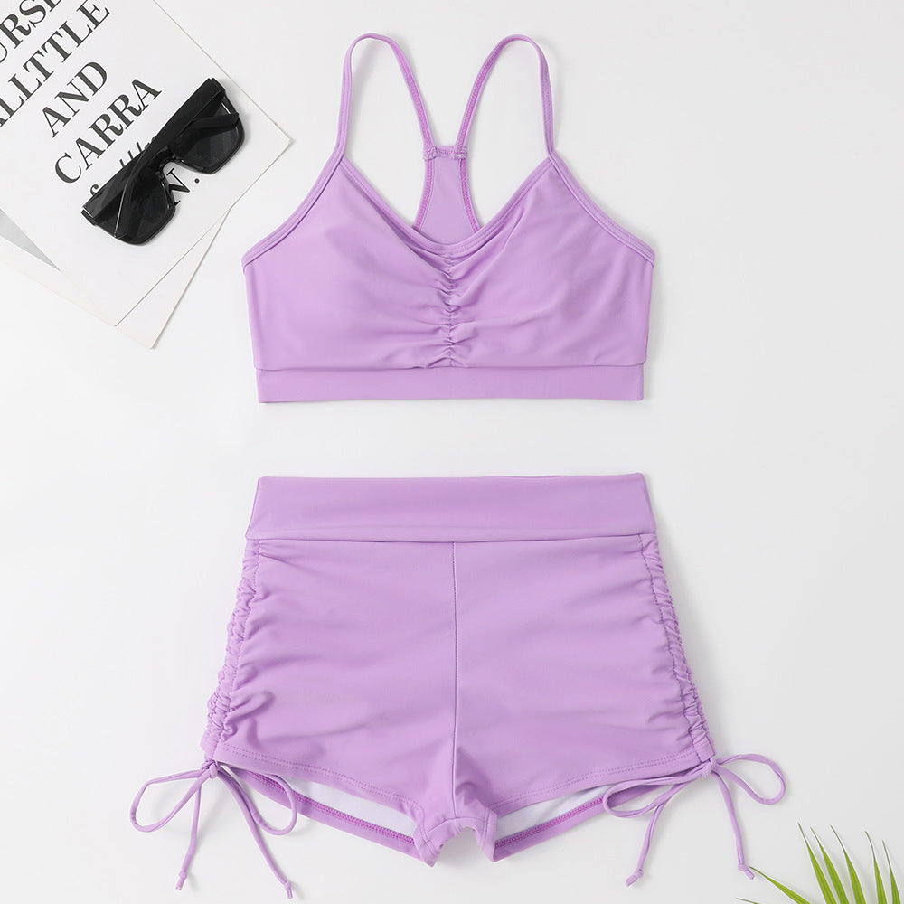 Stylish high-waisted spandex bikini sets - image 3