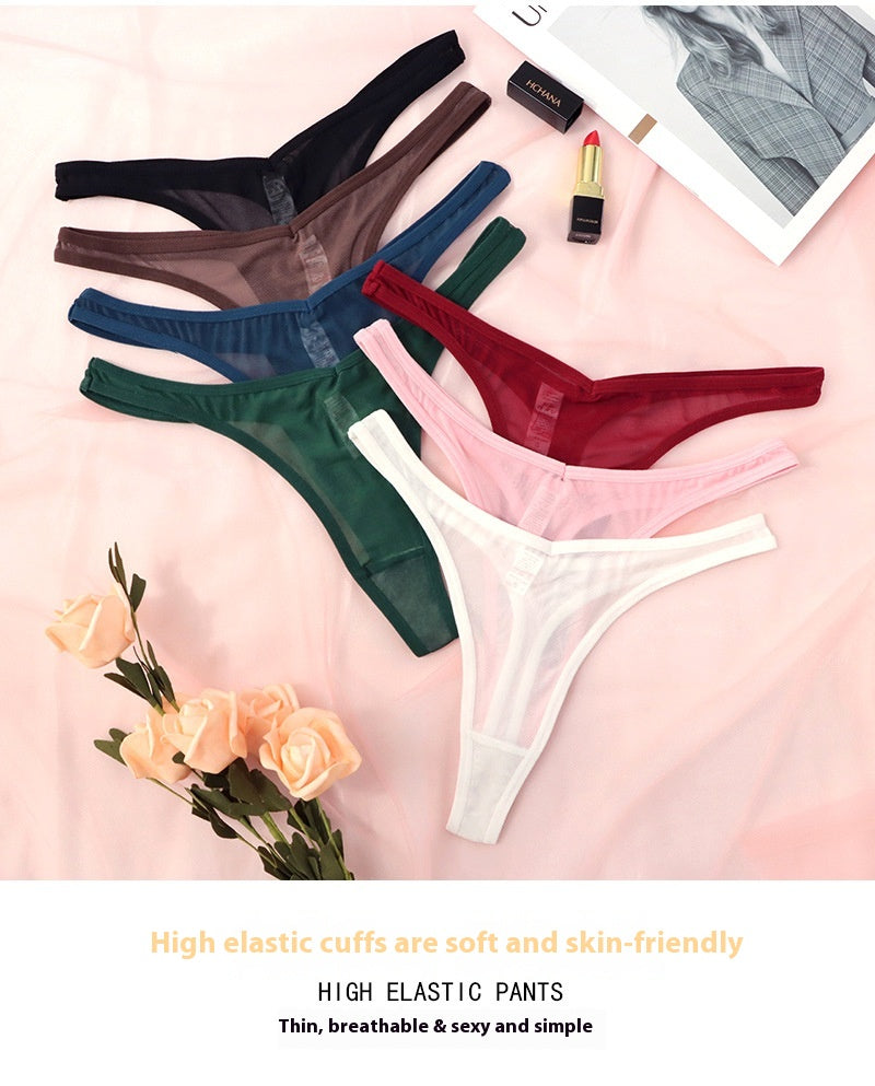 Low-waisted seamless nylon lingerie briefs - image 1