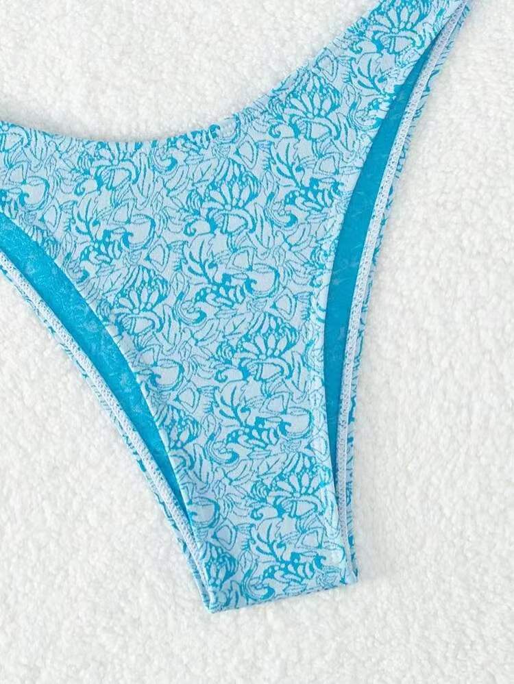 Stylish halter polyester bikini sets - image 2