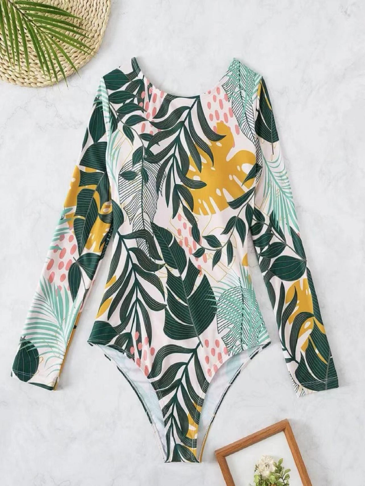 White backless polyester swimsuits - image 3